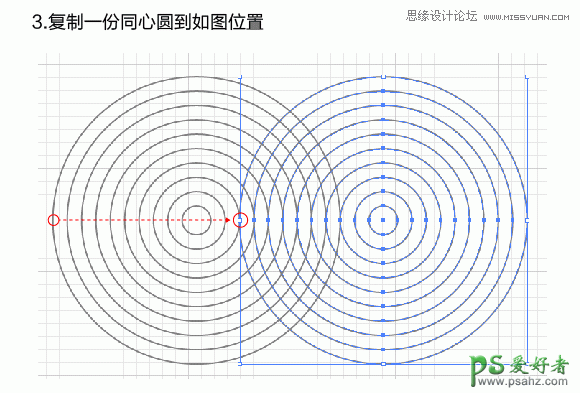 Illustrator绘制个性漂亮的黑白风格线条叠加效果的圆环失量图