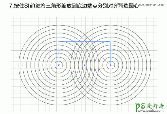 Illustrator绘制个性漂亮的黑白风格线条叠加效果的圆环失量图