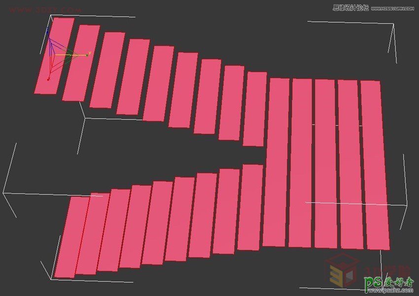 3DMAX楼梯建模教程：学习制作个性艺术效果的楼梯模型效果图