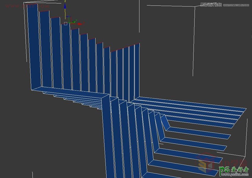 3DMAX楼梯建模教程：学习制作个性艺术效果的楼梯模型效果图