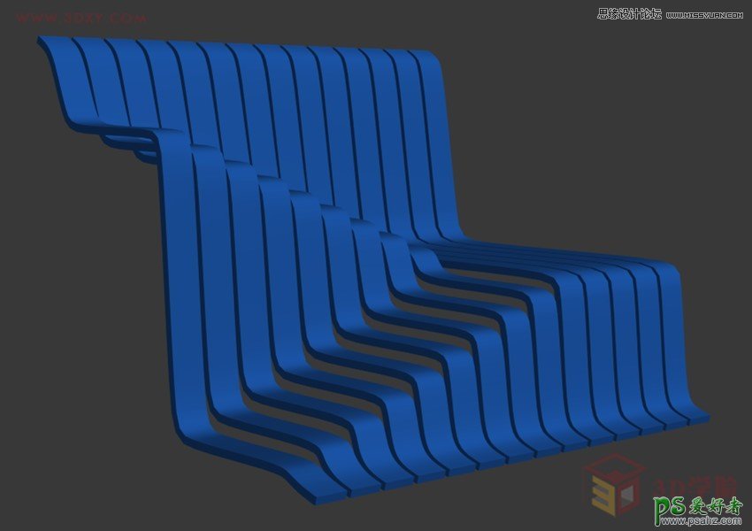 3DMAX楼梯建模教程：学习制作个性艺术效果的楼梯模型效果图