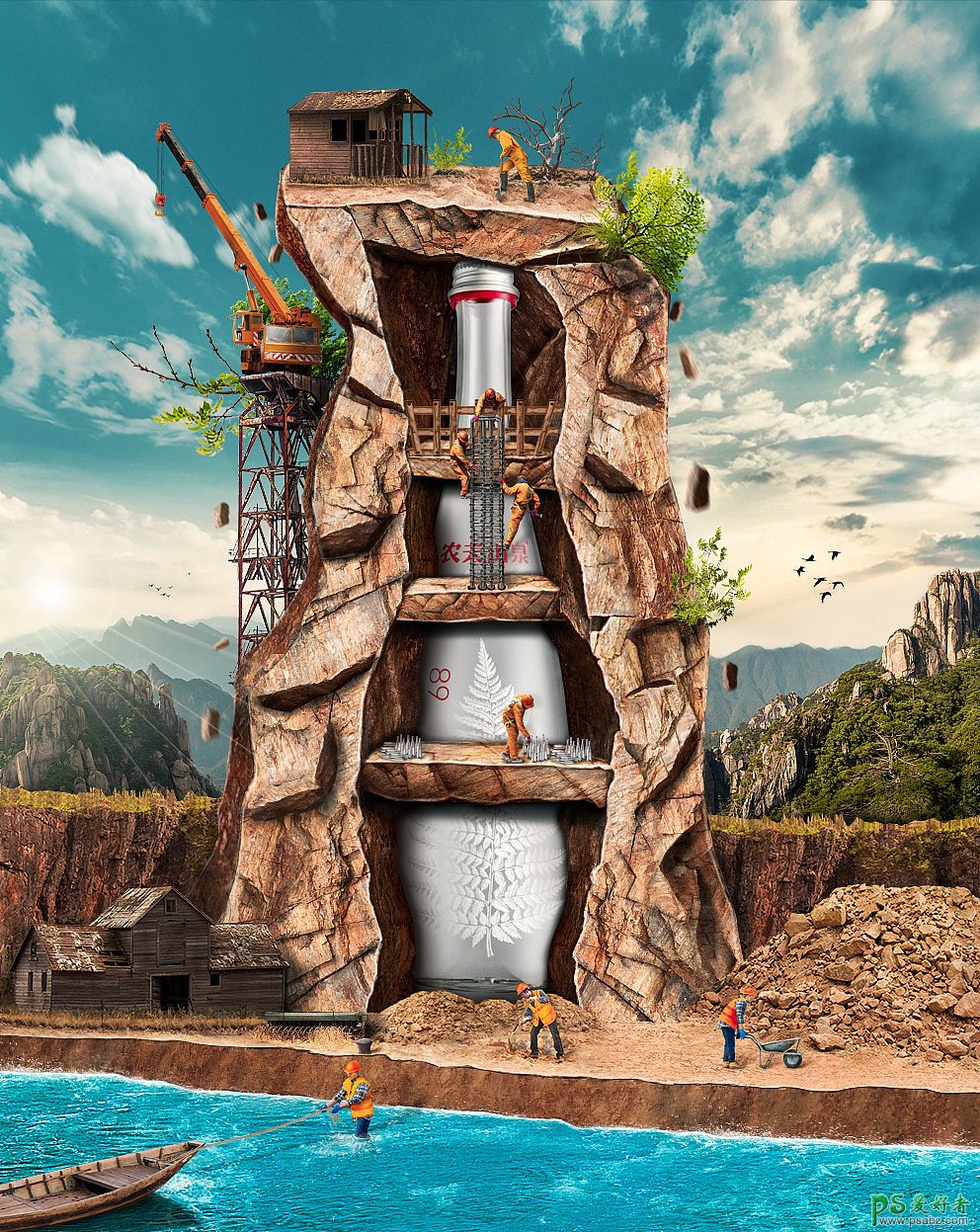 设计风格独特的酒水饮料海报作品，让你无法拒绝的酒水饮料海报。