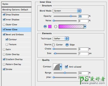PS文字特效教程：利用图层样式设计光滑可爱的粉色水晶字实例教程