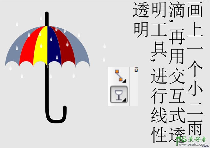 CorelDraw手工打造漂亮的小雨伞失量图素材教程