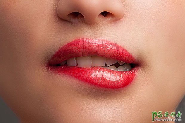 PS化妆美容教程：学习给人物的唇部进行修饰，美化性感的嘴唇。