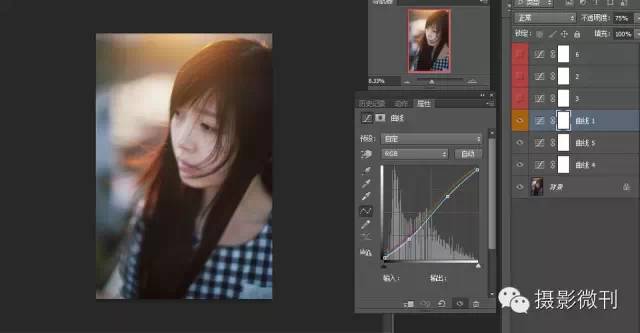 PS逆光照片制作教程：给美女人像自拍照调出午后逆光效果。
