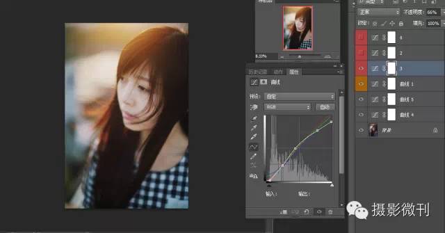 PS逆光照片制作教程：给美女人像自拍照调出午后逆光效果。