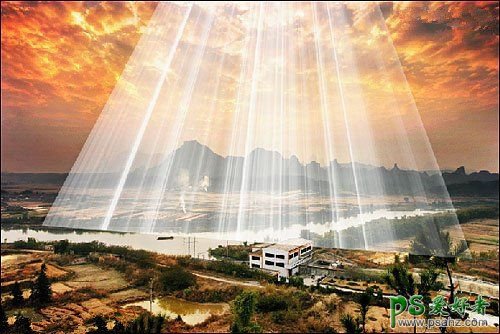 PS后期技巧教程：学习制作耶稣光风景照片，从云端间透射出来的光
