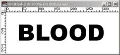 PS文字特效教程：制作血渍文字，流血字，流着血的文字效果