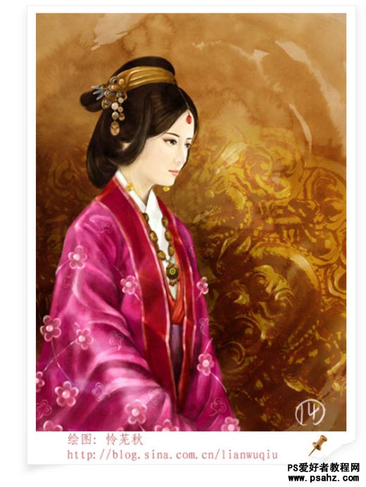 photoshop鼠绘神话世界里的古装美女