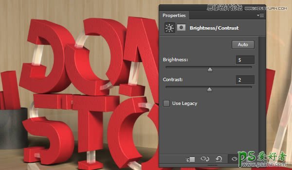 Photoshop字效教程：利用3D功能做一个玻璃和橡胶质感的3D文本字