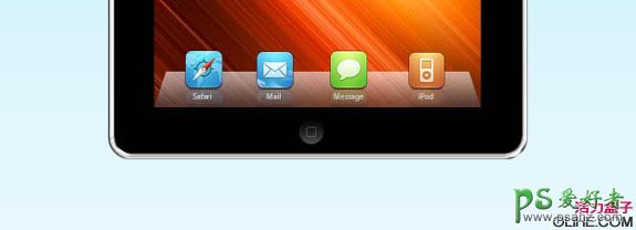 photoshop制作精致逼真的Ipad正面效果图教程