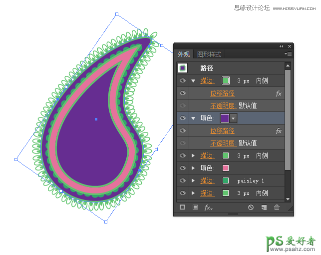 Illustrator手工制作漂亮的波西米亚风情花纹背景图案