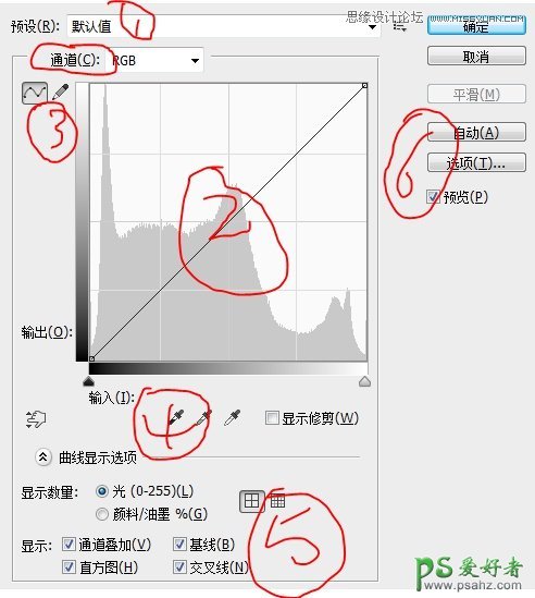 学习用photoshop后期处理照片过程中曲线工具的使用技巧教程