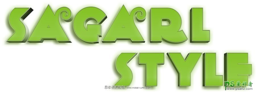 CorelDRAW X4文字制作教程：打造绿色质感的箱体发光字，立体字