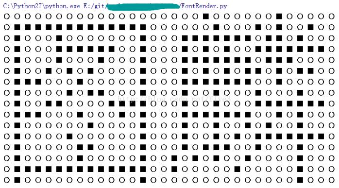 Python 点阵字体读取与转换