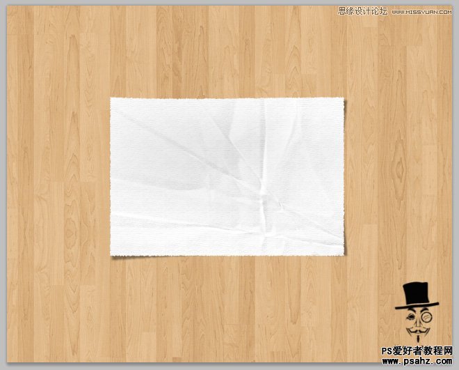 PS鼠绘教程实例：教您制作逼真的白纸，纸张。