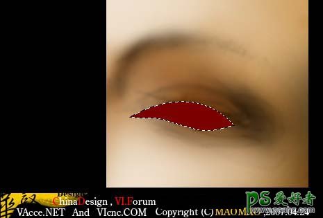 PS鼠绘教程：手绘漂亮的彩妆效果的美女眼睛