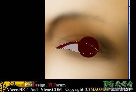 PS鼠绘教程：手绘漂亮的彩妆效果的美女眼睛