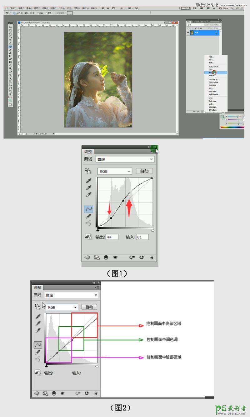 PS后期技巧教程：利用画笔工具给漂亮女生照片制作出逆光效果