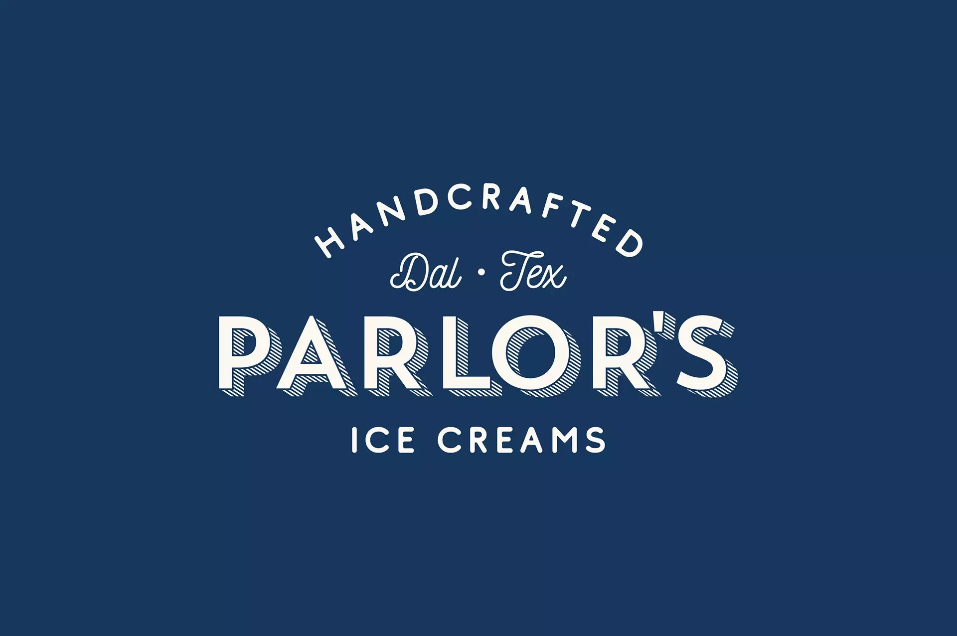 VI设计，欣赏Parlor’s Ice Creams冰淇淋品牌形象设计作品。