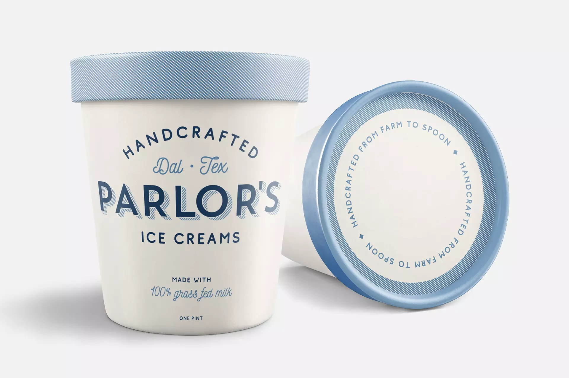 VI设计，欣赏Parlor’s Ice Creams冰淇淋品牌形象设计作品。