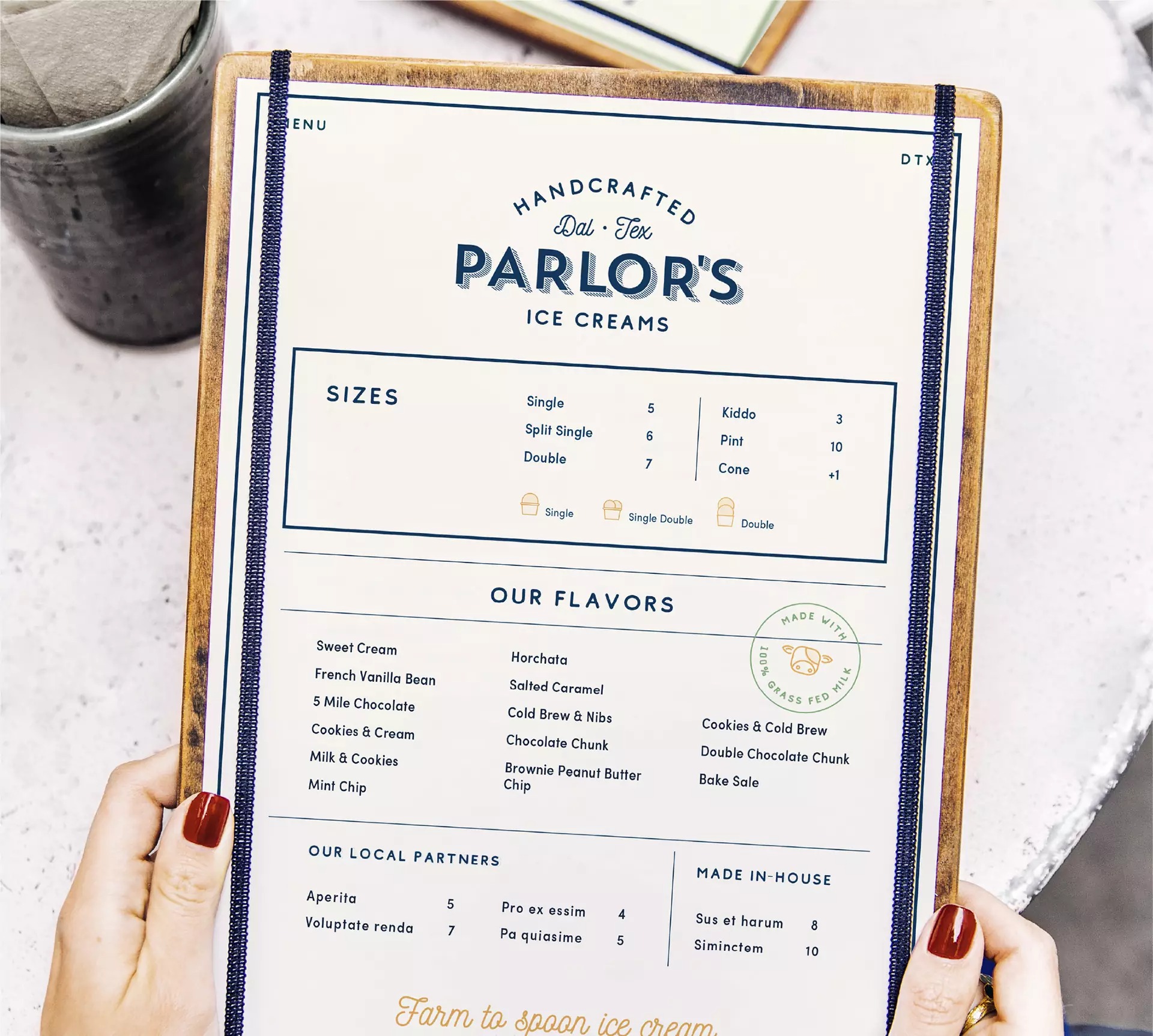VI设计，欣赏Parlor’s Ice Creams冰淇淋品牌形象设计作品。
