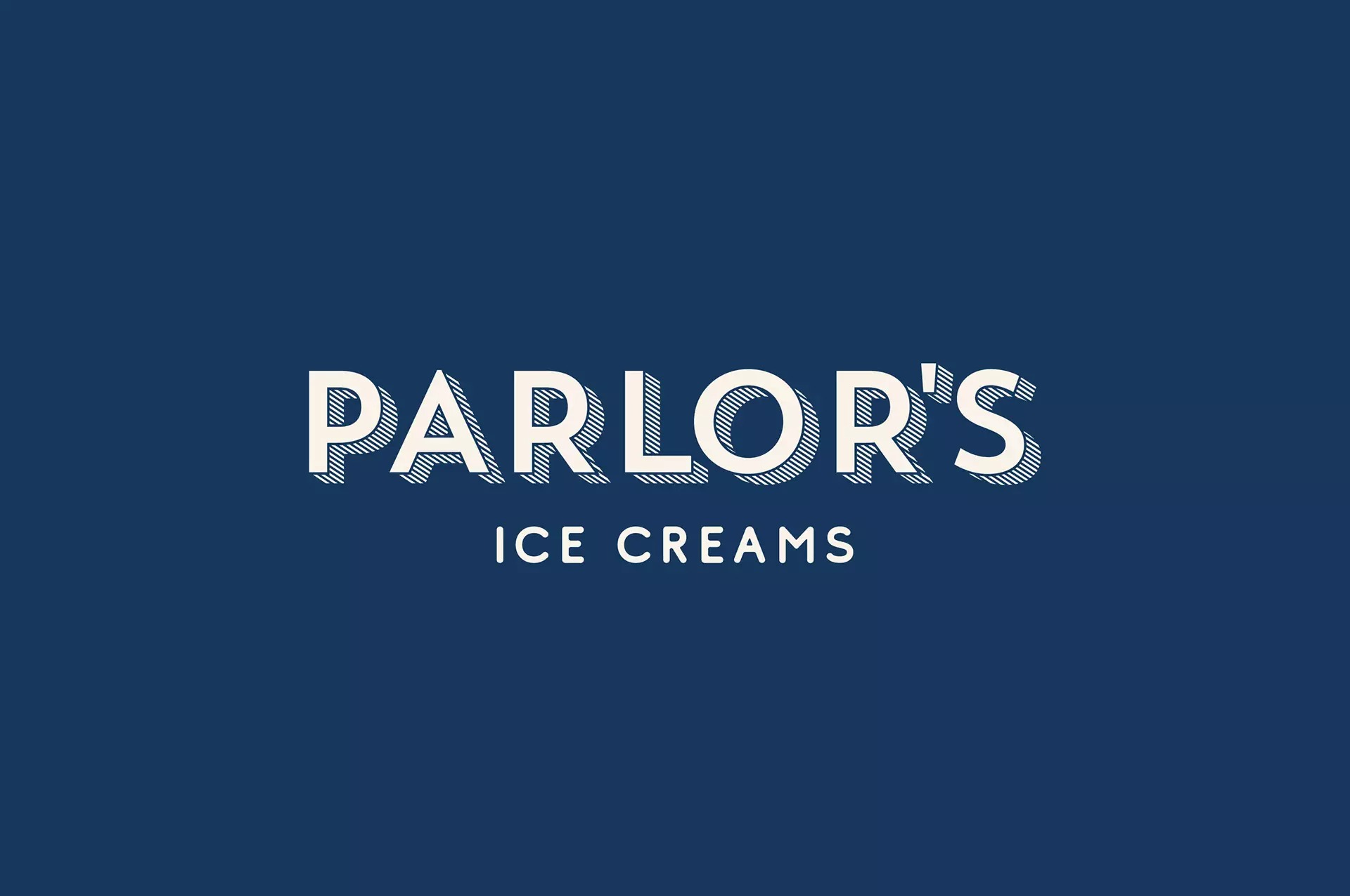 VI设计，欣赏Parlor’s Ice Creams冰淇淋品牌形象设计作品。