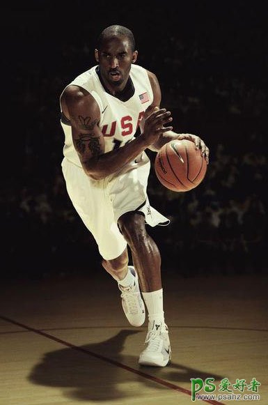 PS创意合成NBA球星科比篮球形象壁纸图片
