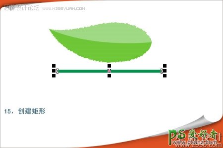 利用CorelDRAW软件制作绿色清新的树叶失量图-绘制漂亮的矢量树叶