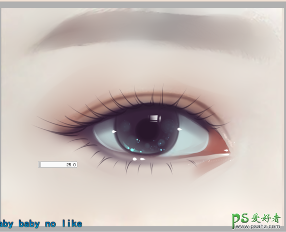 Photoshop结合SAI绘制唯美风格的眼睛学习转手绘中眼睛的画法