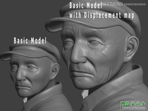 3ds Max人像模型制作教程：打造一例古色古香的乡村渔夫头像图片