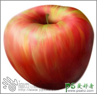 PS鼠绘教程：绘制逼真效果的红苹果，PS鼠绘苹果实例教程