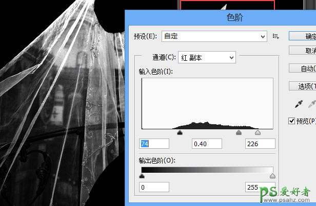 利用photoshop通道工具抠出半透明效果的情侣婚纱照。