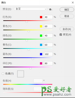 学习用photoshop“黑白”工具给美女像调出高质量黑白艺术效果