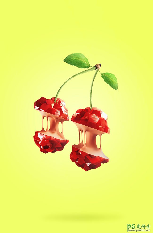 欣赏一组卡塔尔创意抽象的水果艺术设计作品，水果艺术图像设计