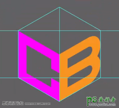 ai标志设计教程：制作漂亮大气的2.5D风格的LOGO图标，立体logo。