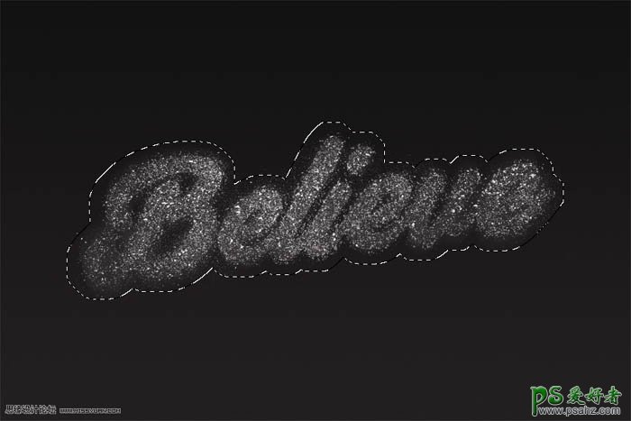利用photoshop笔刷素材设计梦幻星空粒子字体-星云字效