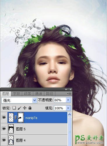 photoshop打造颓废非主流美女艺术海报