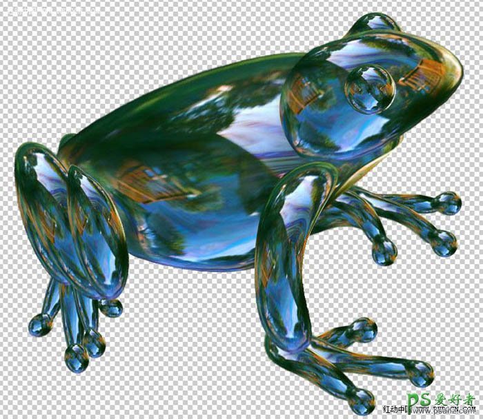 photoshop合成实例教程：打造一只透明玻璃质感的癞蛤蟆-透明蛤蟆