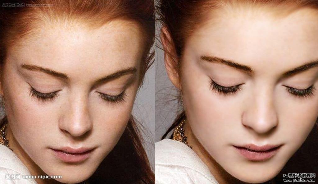 photoshop精细磨皮美容教程实例，打造光滑皮肤的漂亮美女