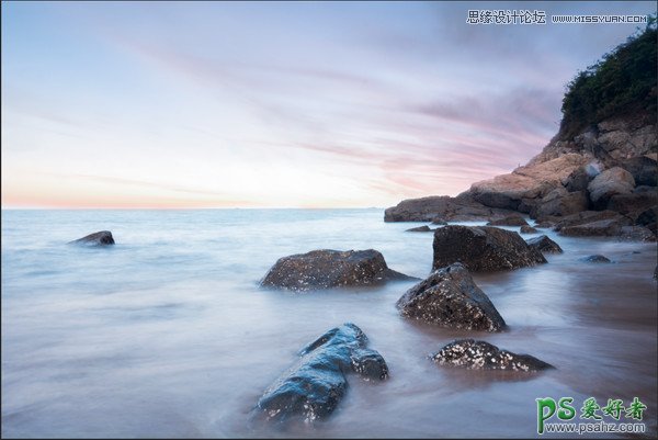 Photoshop给海景照片后期修出通透大气的色彩，梦幻的海景风光照