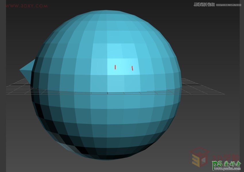 利用3DMAX光滑组、网格平滑、涡轮平滑工具制作漂亮的球体模型