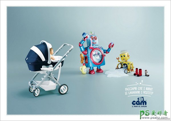 风格有趣的儿童玩具宣传海报设计作品，创意个性的儿童玩具海报。