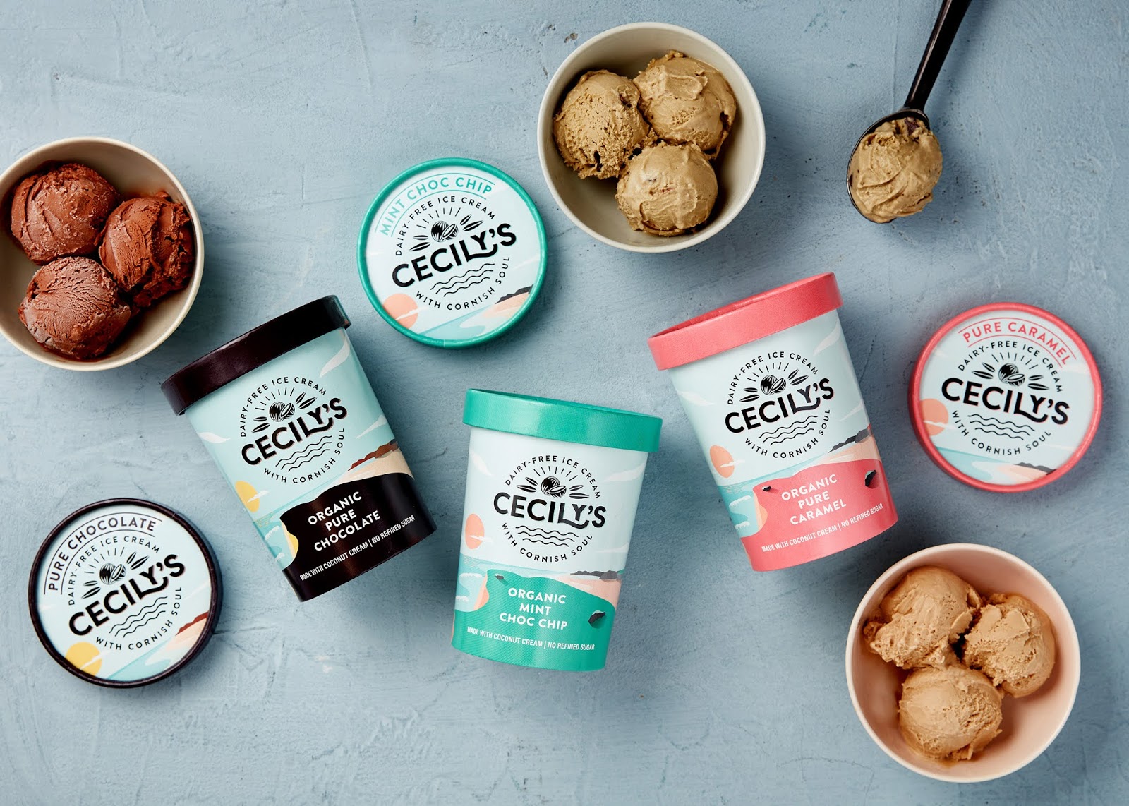 精美创意的Cecily's冰淇淋品牌包装设计作品欣赏