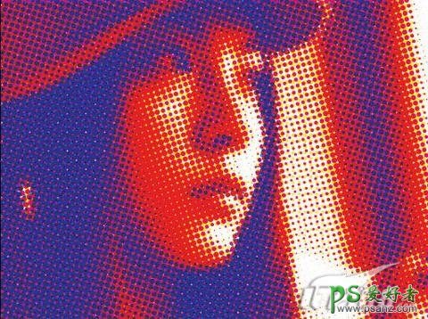 PS特效照片处理教程：制作网纹效果的美女头像