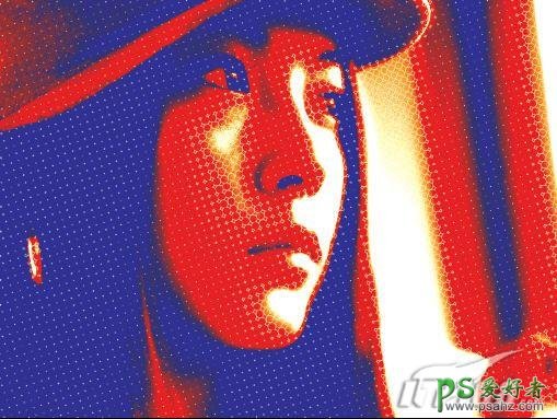 PS特效照片处理教程：制作网纹效果的美女头像