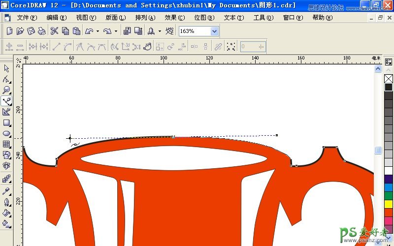 CorelDRAW技巧教程学习：详解贝塞尔曲线工具的使用技巧