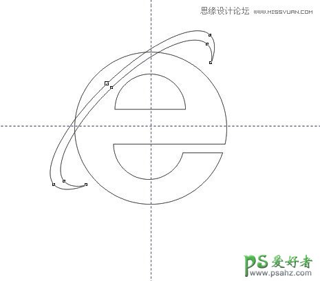 CorelDRAW制作漂亮的玻璃质感IE浏览器图标，IE浏览器标志素材