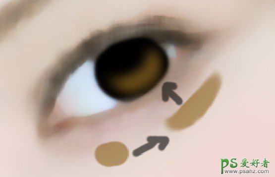 photoshop鼠绘人物漂亮的眼睛，手绘眼睛教程，眼睛转手绘教程